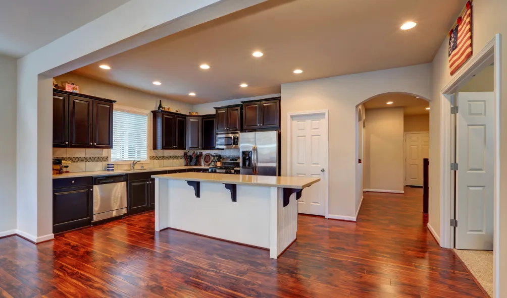 Basement Finishing in Parker: Freshly remodeled kitchen room interior
