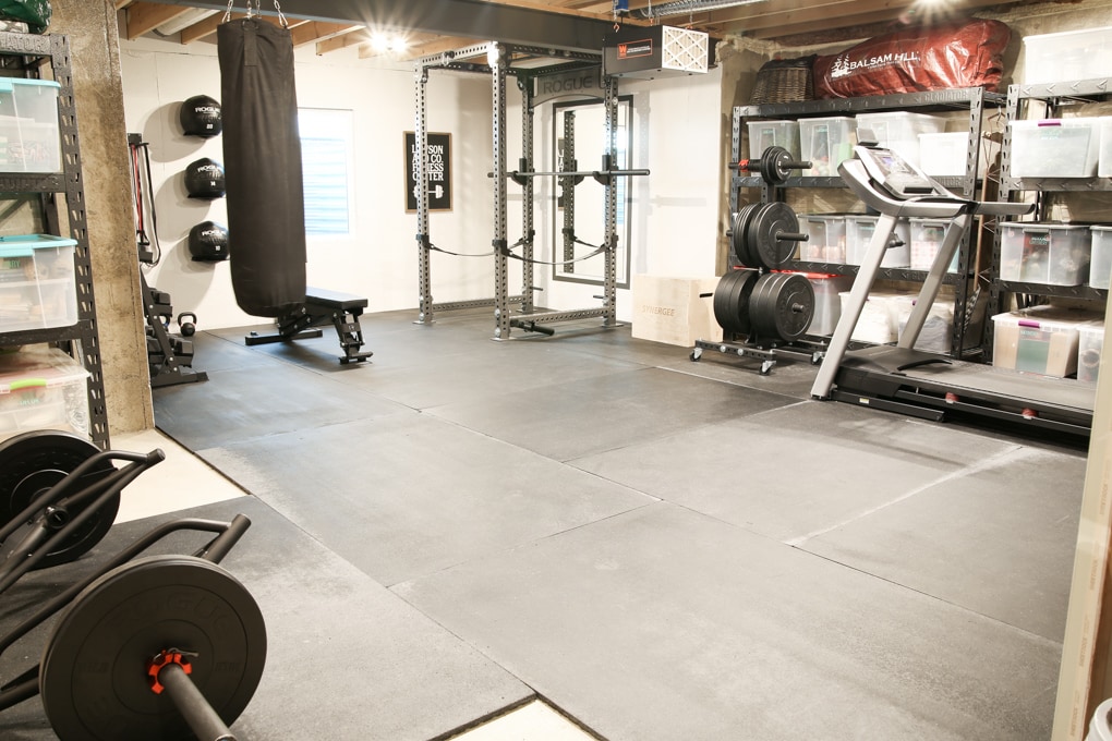 basement gym idea