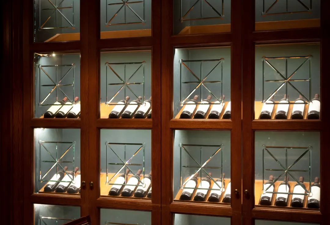 wine collection. Basement remodeling idea