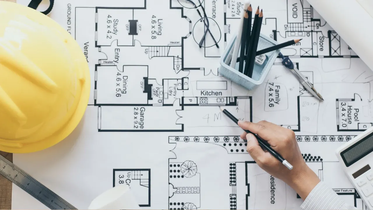 Home renovation blueprint